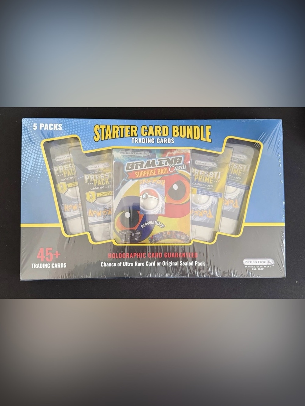 Presstine Pokémon TCG Starter Card Bundle Box